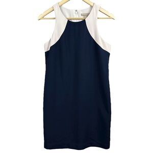 Banana Republic Navy and White Sleeveless Dress Size 2